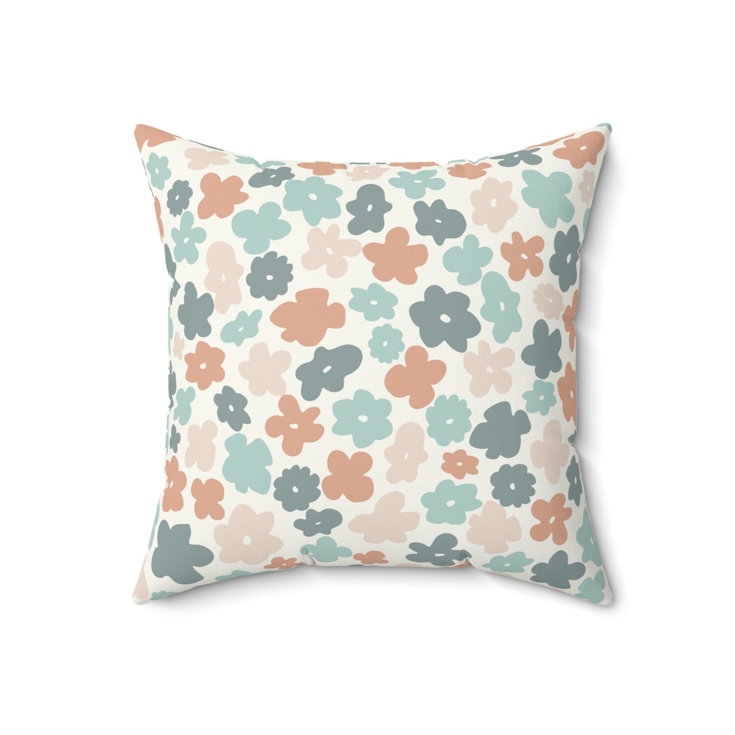 Modern Flower Throw Pillow Boho Pastel Accent Pillow Girls Bedroom Pillow - Design Club Home