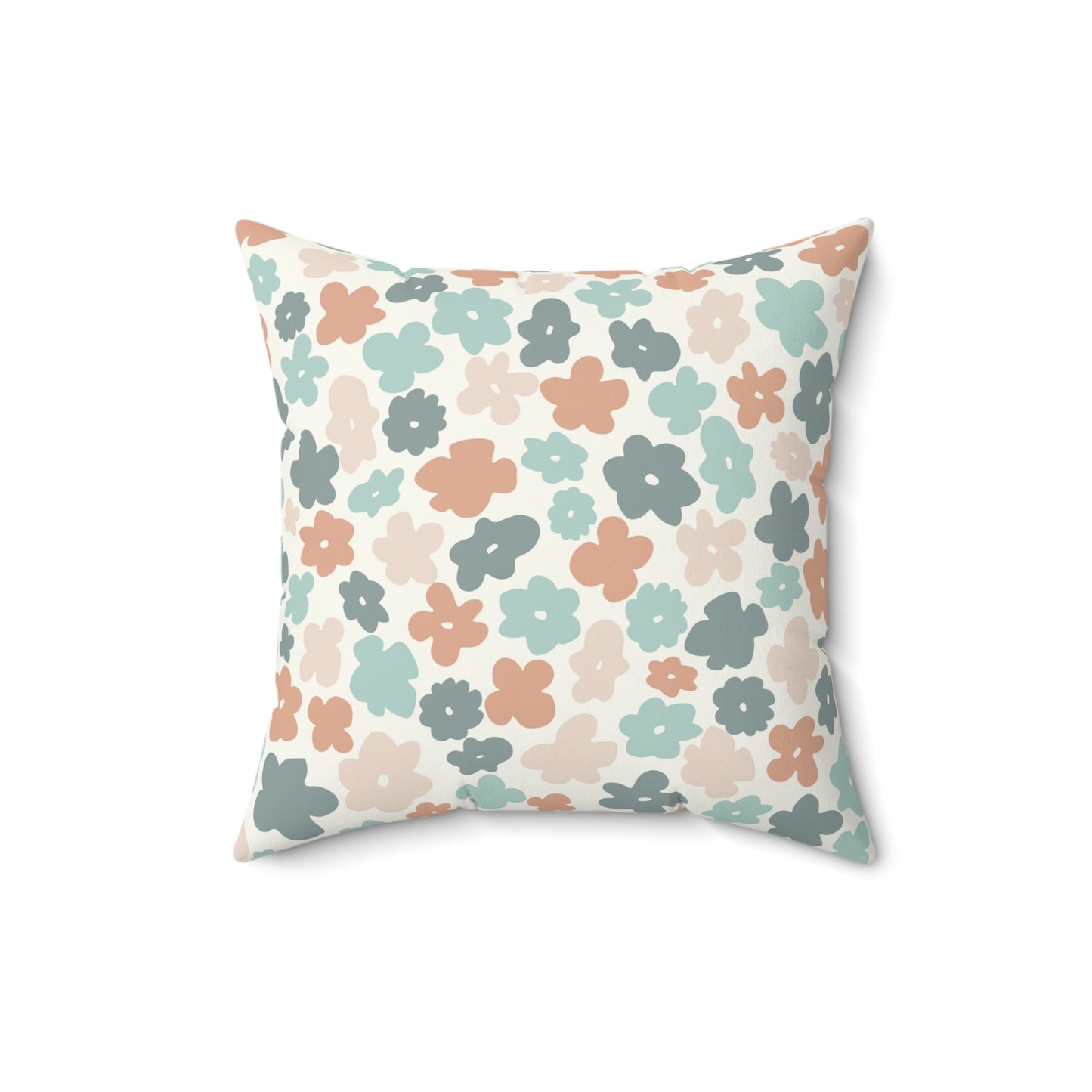 Modern Flower Throw Pillow Boho Pastel Accent Pillow Girls Bedroom Pillow - Design Club Home