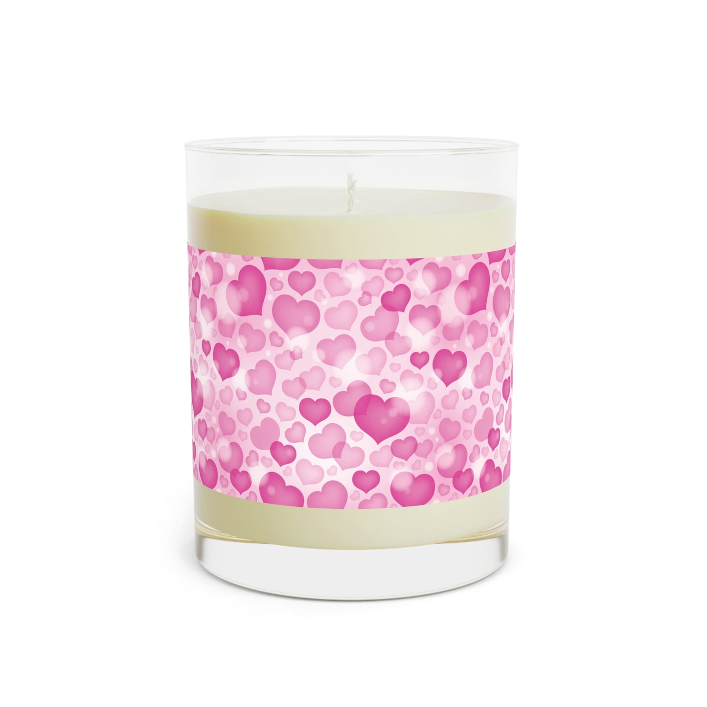 Pink Hearts Scented Soy Aromatherapy Candle