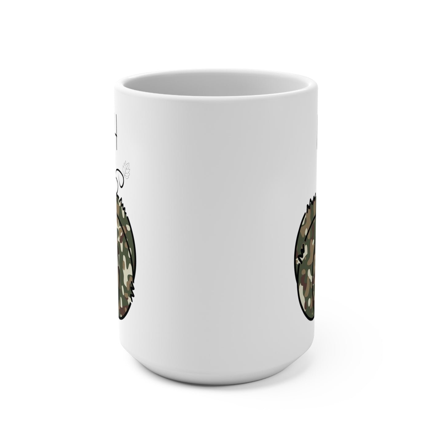 Noah Personalized Custom Name Camo Pumpkin Coffee Mug