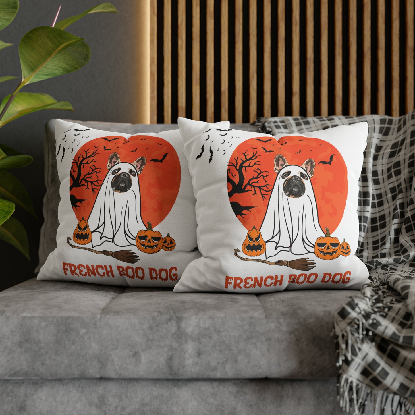 Halloween Pillow French Bulldog Mom Home Decoration Housewarming Gift