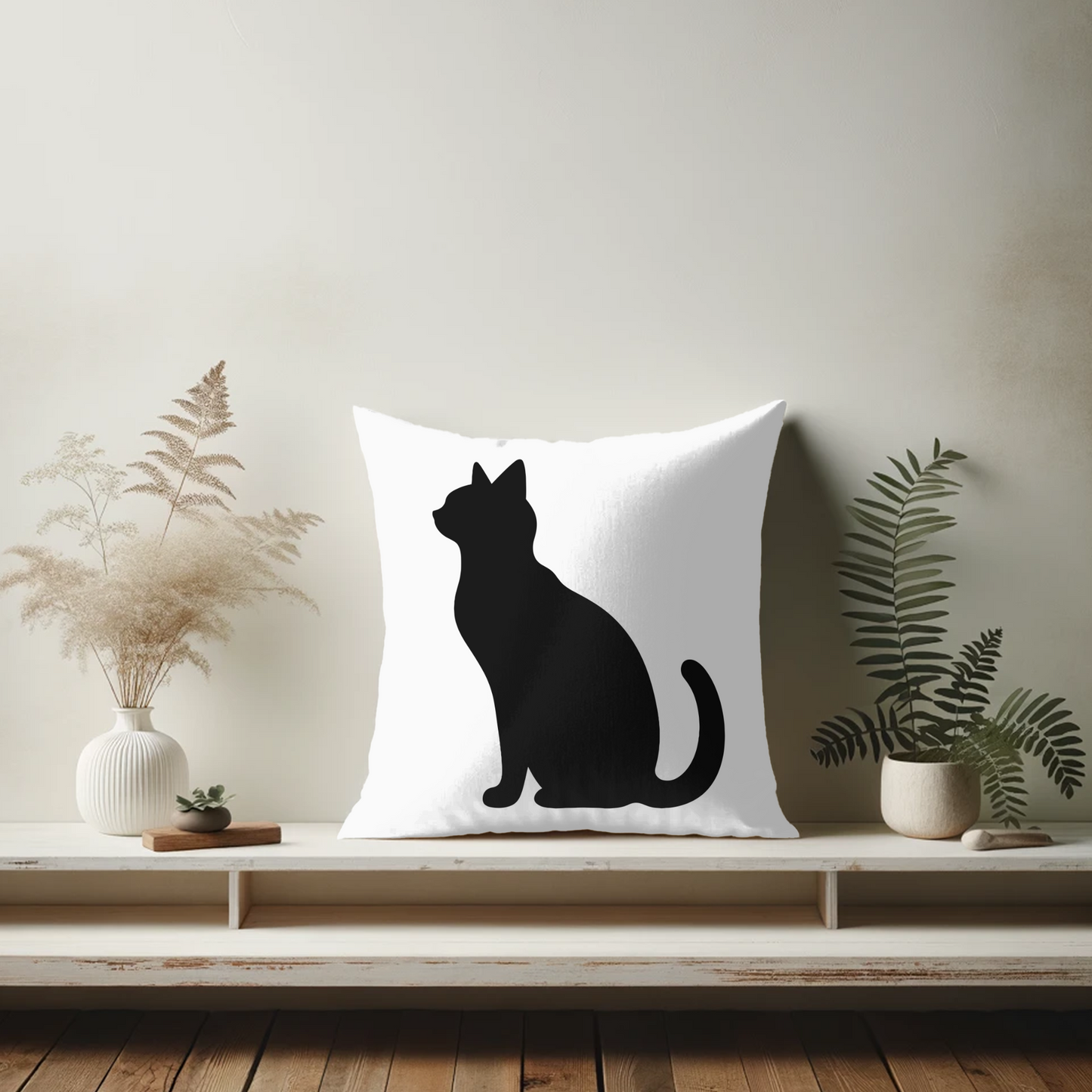 Black Cat Pillow