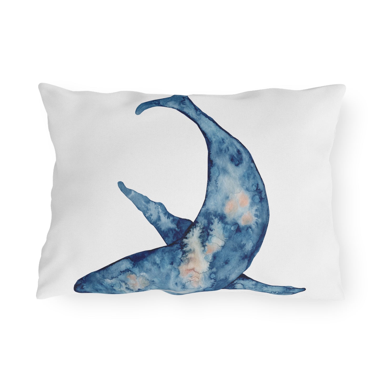 Fish Outdoor Pillow Watercolor Coastal Beach Ocean Lovers Home Gift