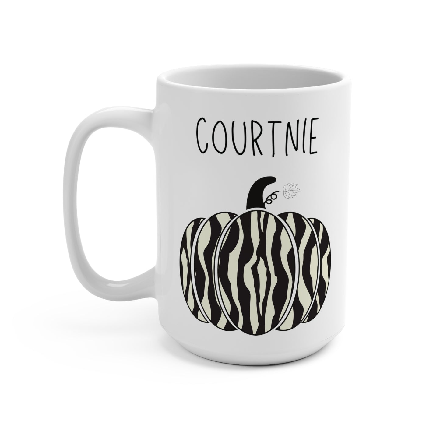 Courtnie Personalized Custom Name Pumpkin Coffee Mug