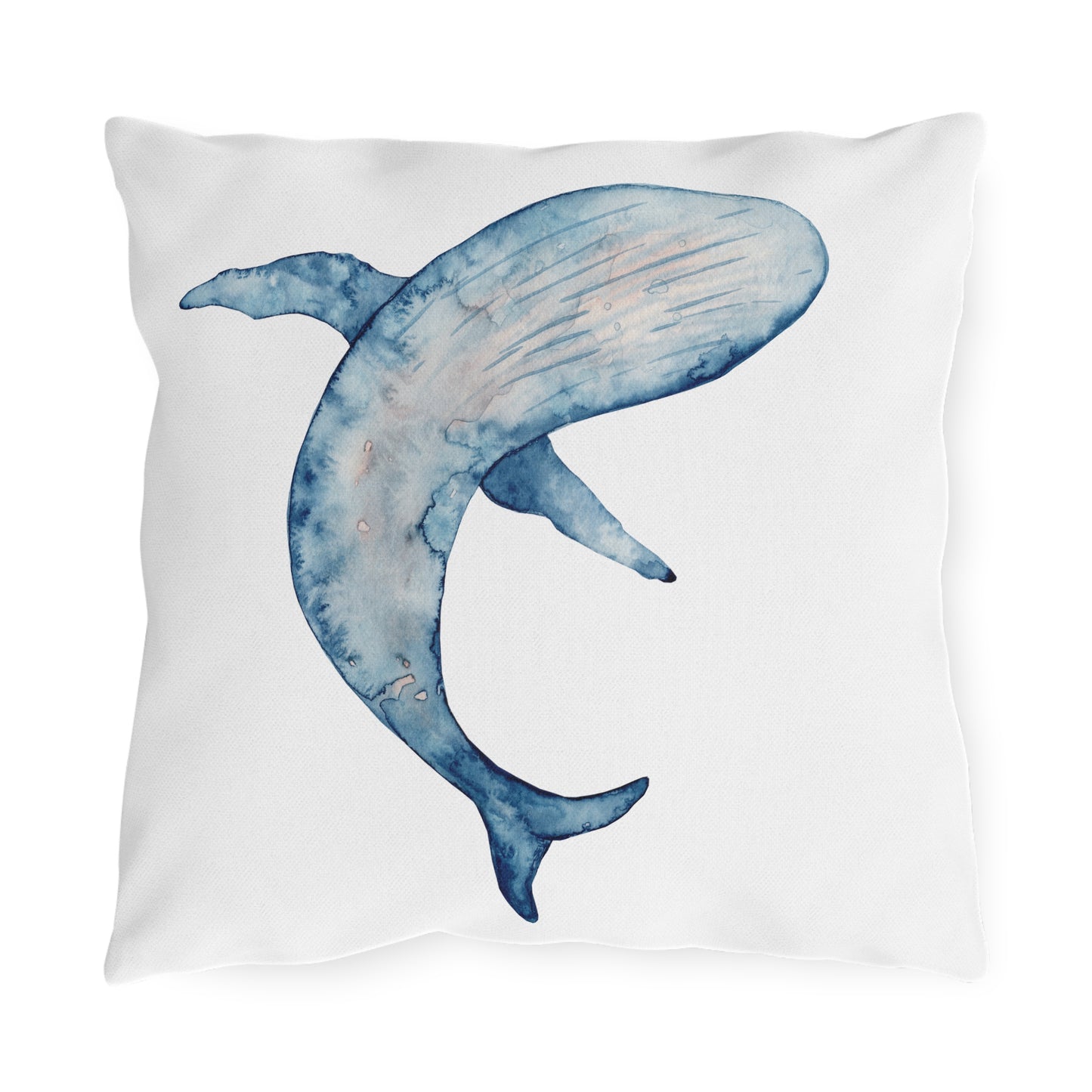 Whale Outdoor Pillow Coastal Beach Ocean Fish Lovers Home Gift