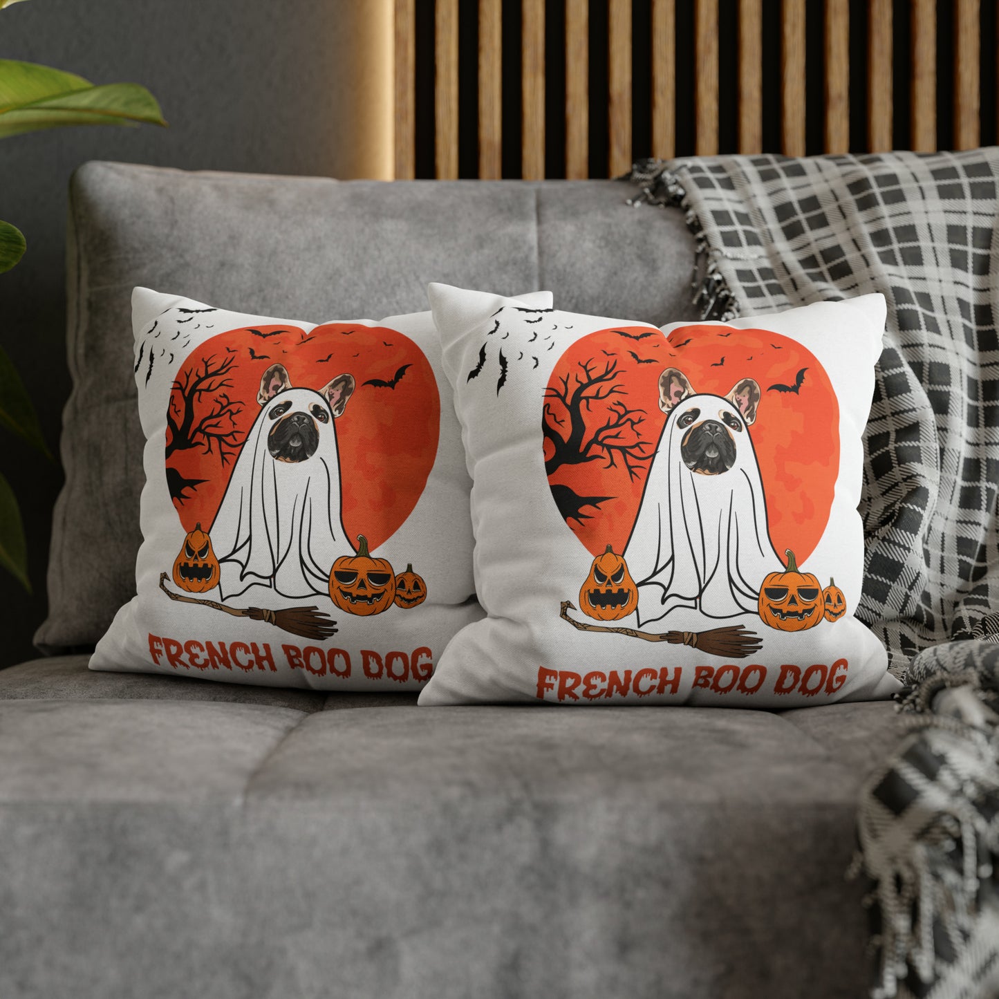 Halloween Pillow French Bulldog Mom Home Decoration Housewarming Gift