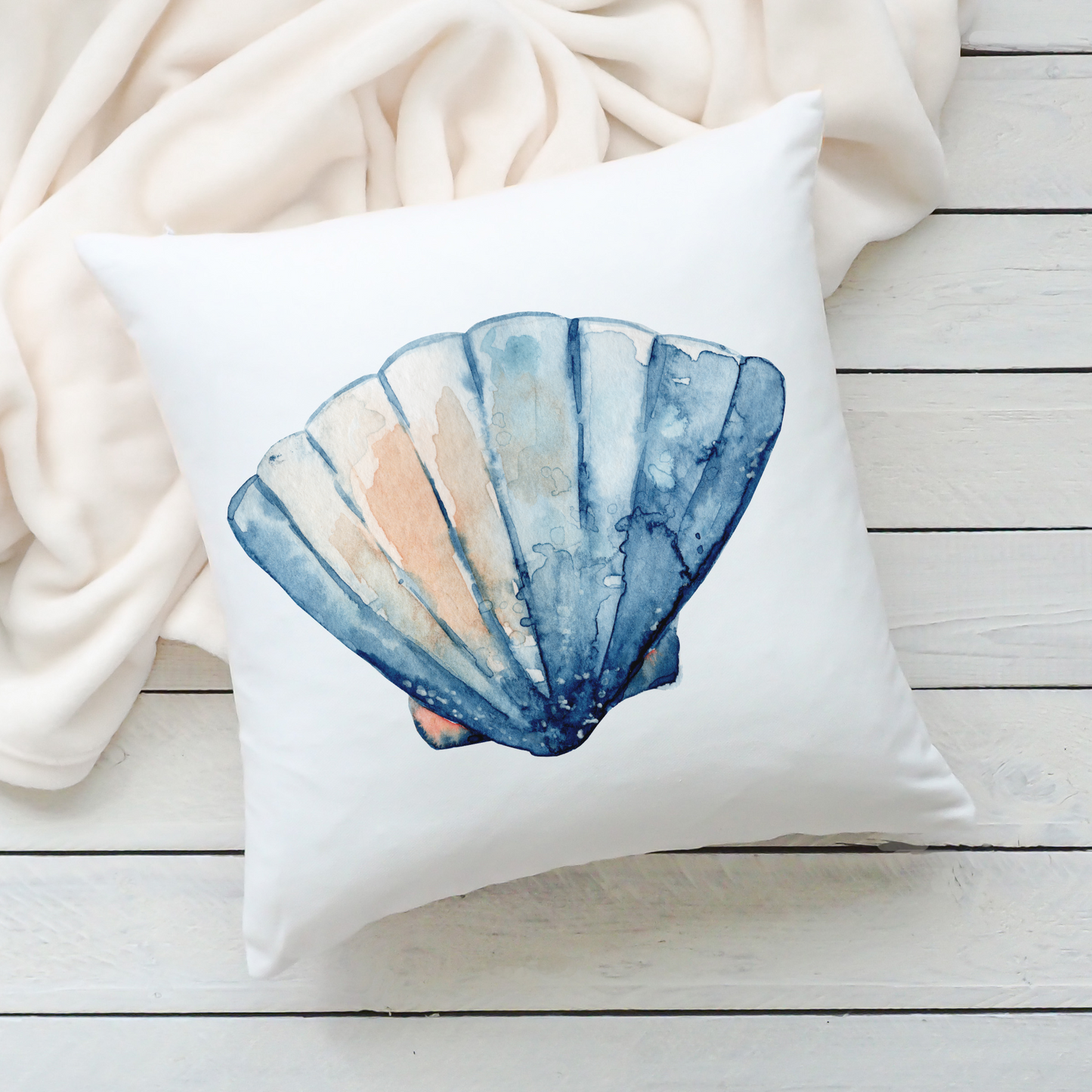 Shell Outdoor Pillow Coastal Beach Home Gift