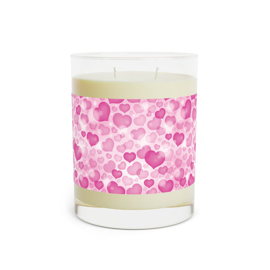 Pink Hearts Scented Soy Aromatherapy Candle