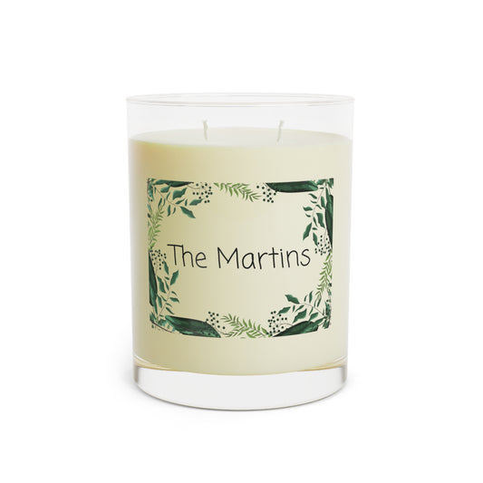 Personalized Soy Wax Candles - Family Name Luxury Aromatherapy Candle Decor - Custom Gift for Candle Lovers - Custom Housewarming Gift
