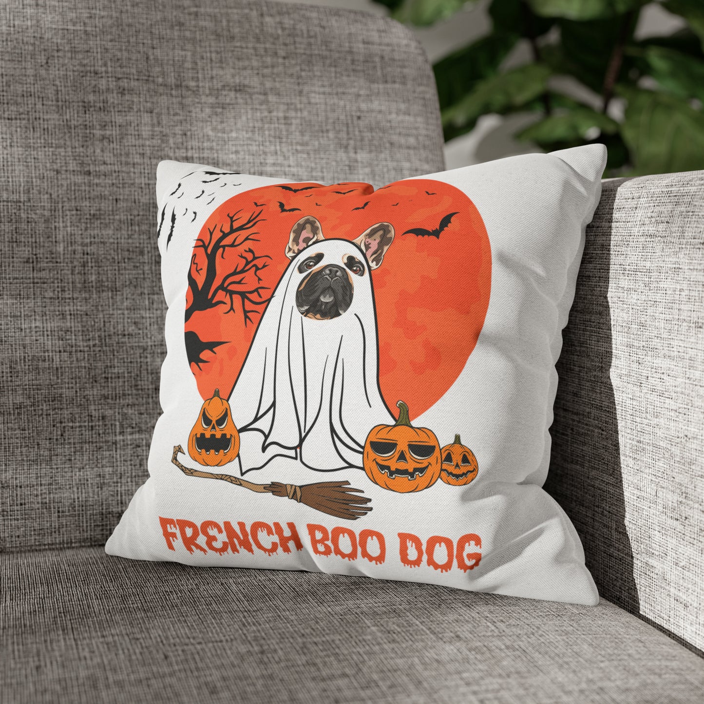 Halloween Pillow French Bulldog Mom Home Decoration Housewarming Gift