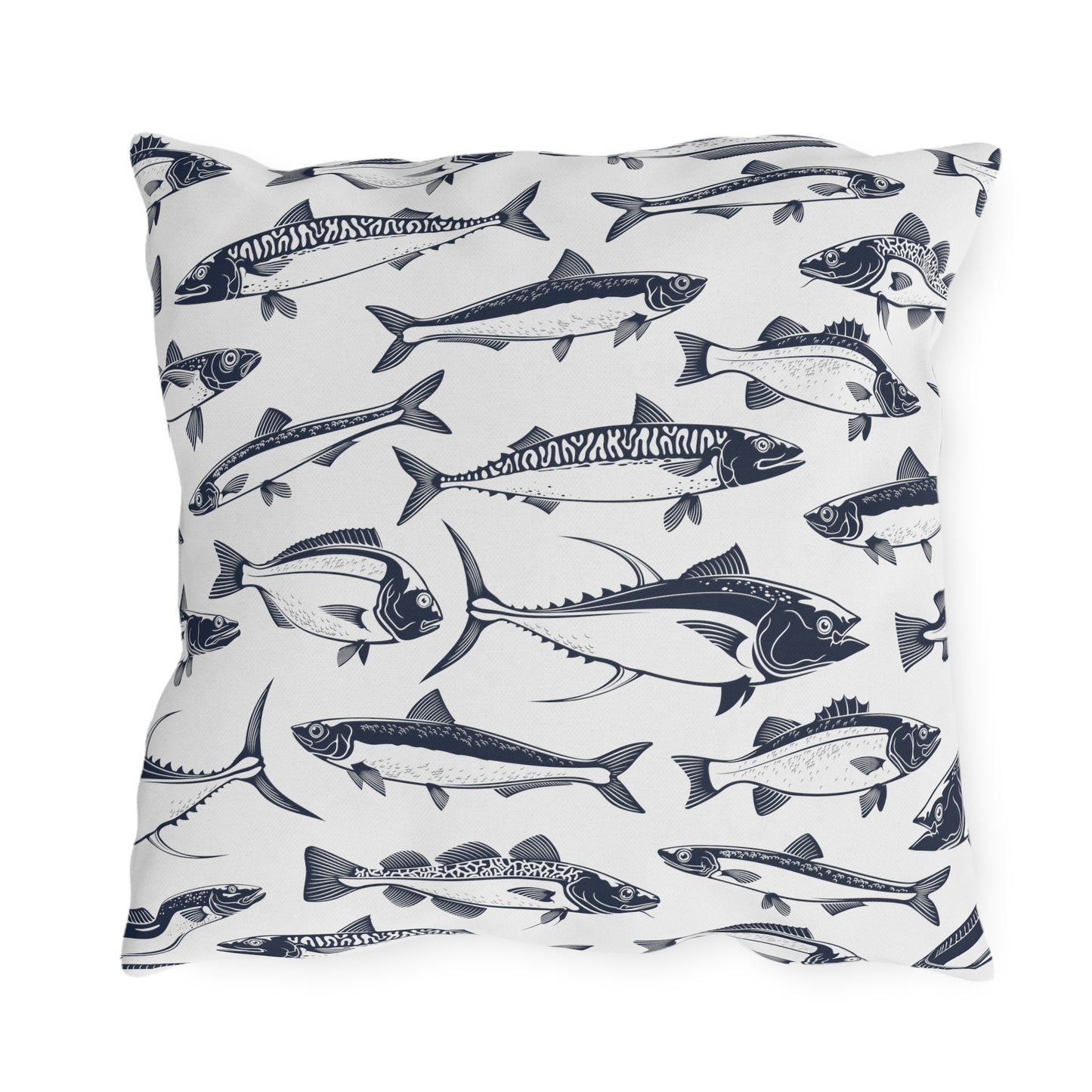 Coastal Outdoor Indoor Pillows with Insert, Patio Front Beach Cottage Porch Decor, Beach Bedroom Sofa Chair Washable Throw Pillow,