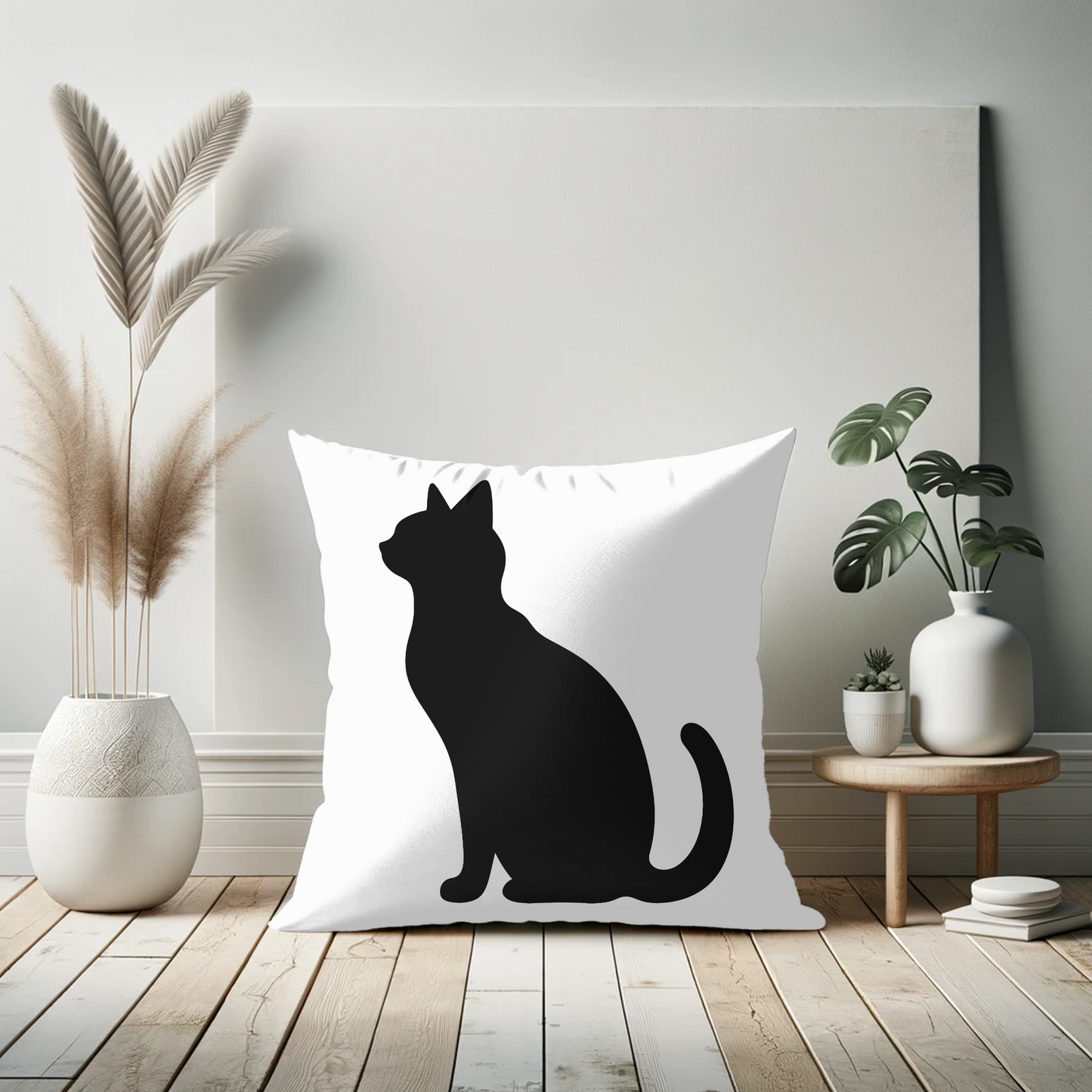 Black Cat Pillow