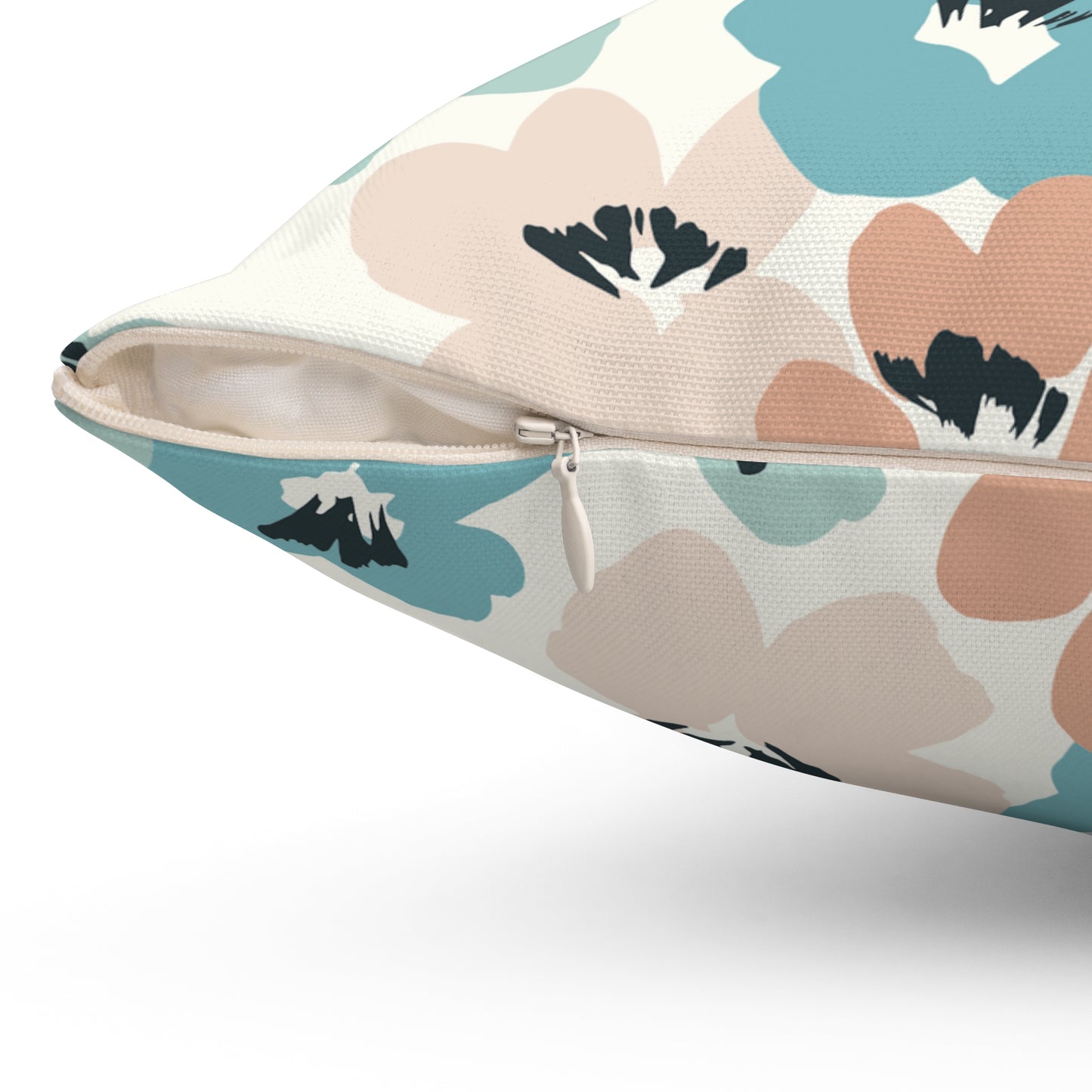Pastel Flower Throw Pillow Modern Decor Coastal Accent Bedroom or Sofa Pillow - Design Club Home