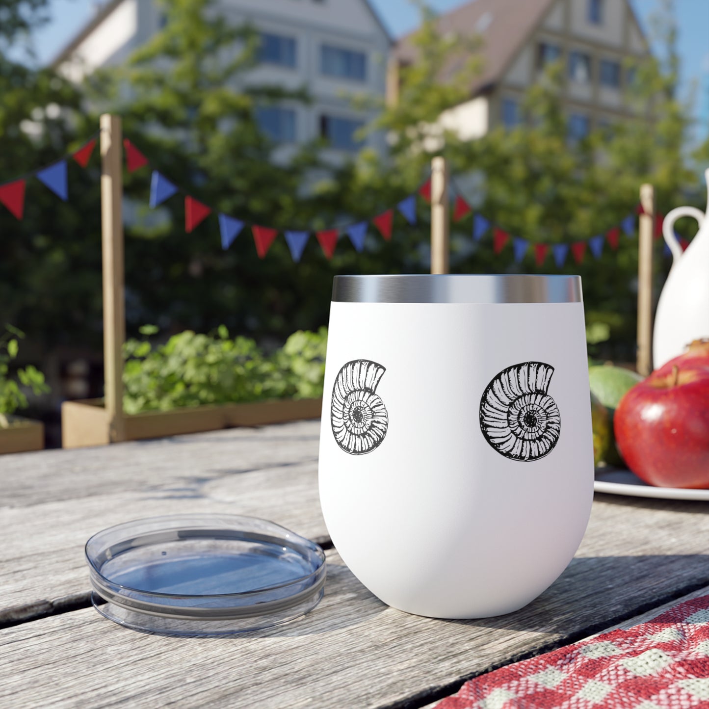 Insulated Tumbler Wine Beach Cup Coffee Mug Coastal Housewarming Christmas Gift 12oz - Design Club Home