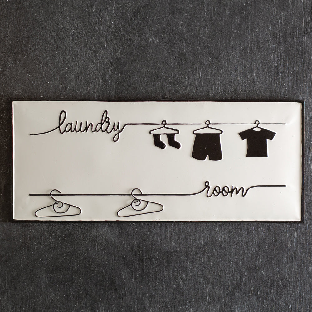Laundry Room Metal Sign