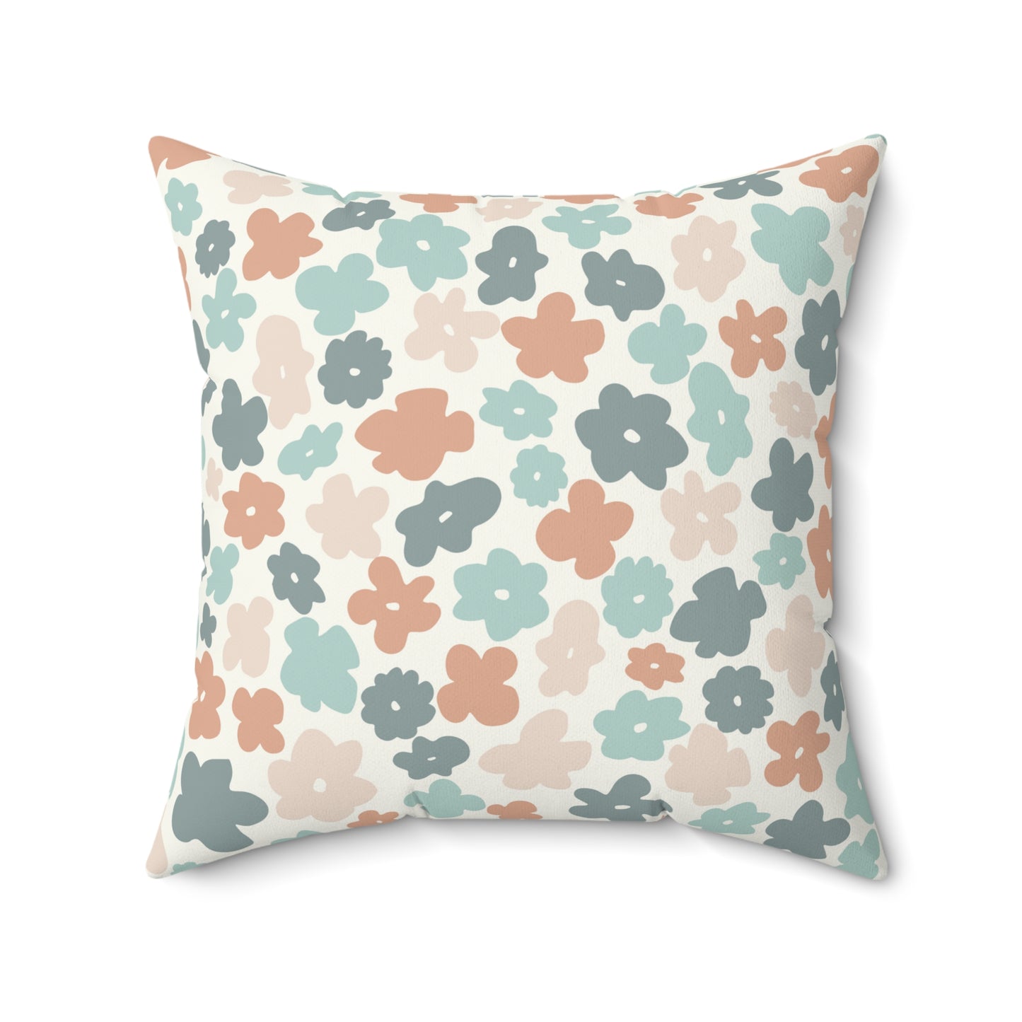 Modern Flower Throw Pillow Boho Pastel Accent Pillow Girls Bedroom Pillow - Design Club Home