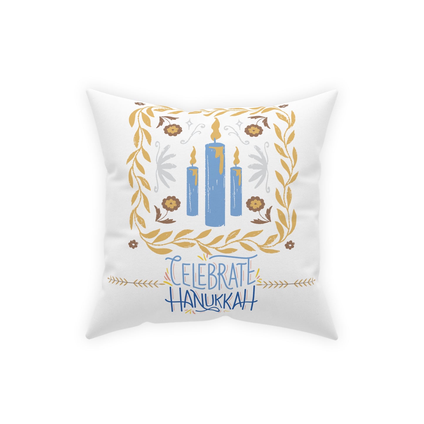 Hanukkah Pillow, Farmhouse Holiday Decoration, Jewish Hostess Gift, Housewarming Gift - Design Club Home
