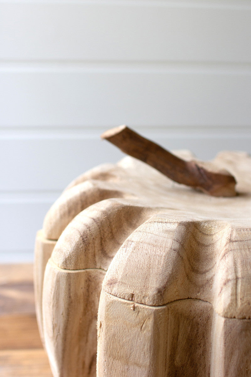 Wood Pumpkin Fall Decor Set of 2 | Home Decor Gifts - Design Club Home