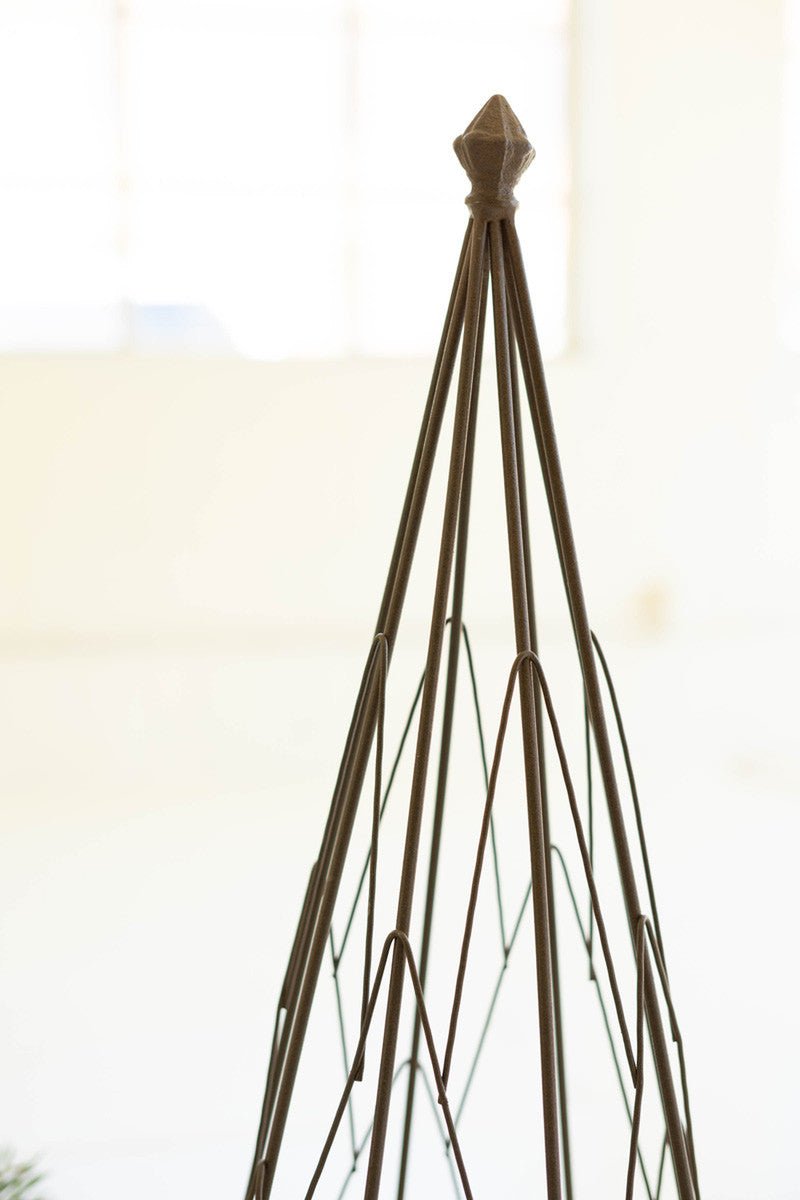 Metal Trees with Wood Bases set of 2 Home Decoration | Home Gifts - Design Club Home