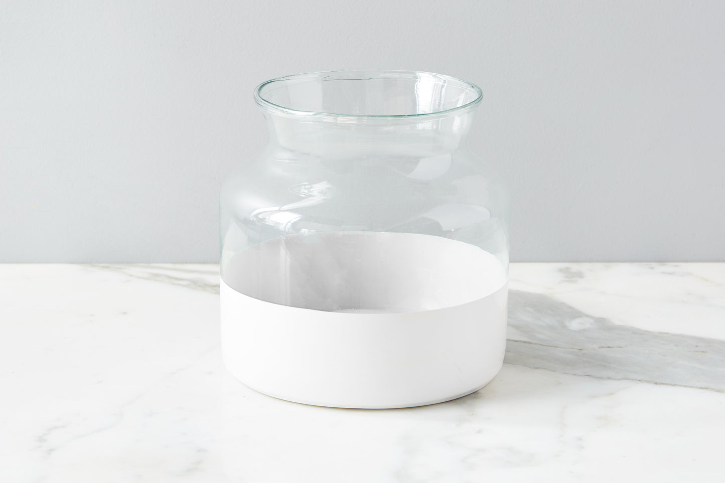 vase for flowers glass white | home decor | wedding gift - Design Club Home