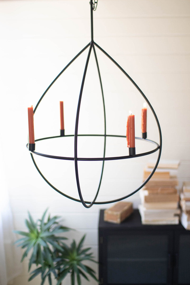 Metal Candle Chandelier