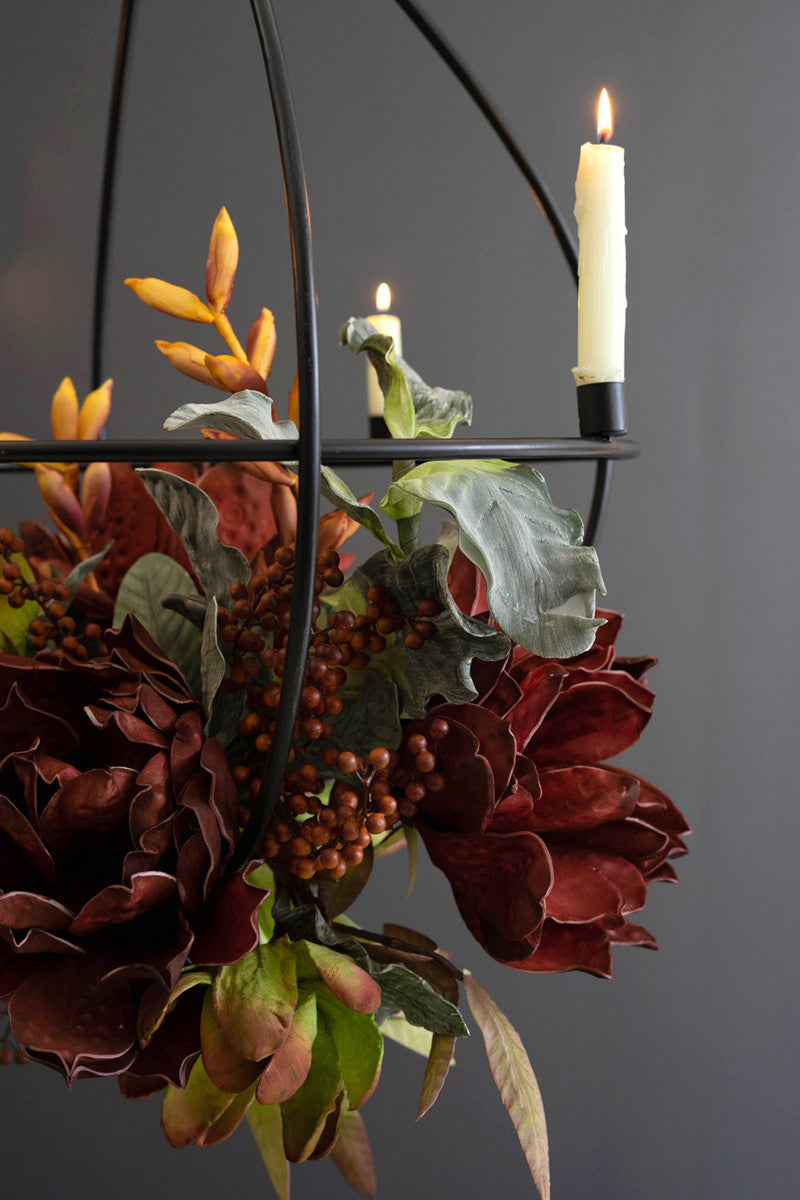Metal Candle Chandelier