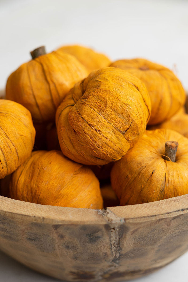 Faux Miniature Pumpkins Set of 15