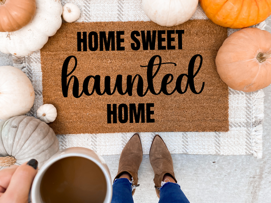 Funny Halloween Doormat Haunted Fall Front Door Decoration Happy Halloween Gift - Design Club Home