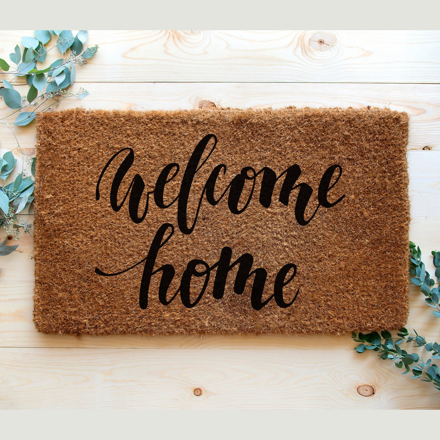 Welcome Home Doormat, Front Entryway Mat, Porch Door Mat