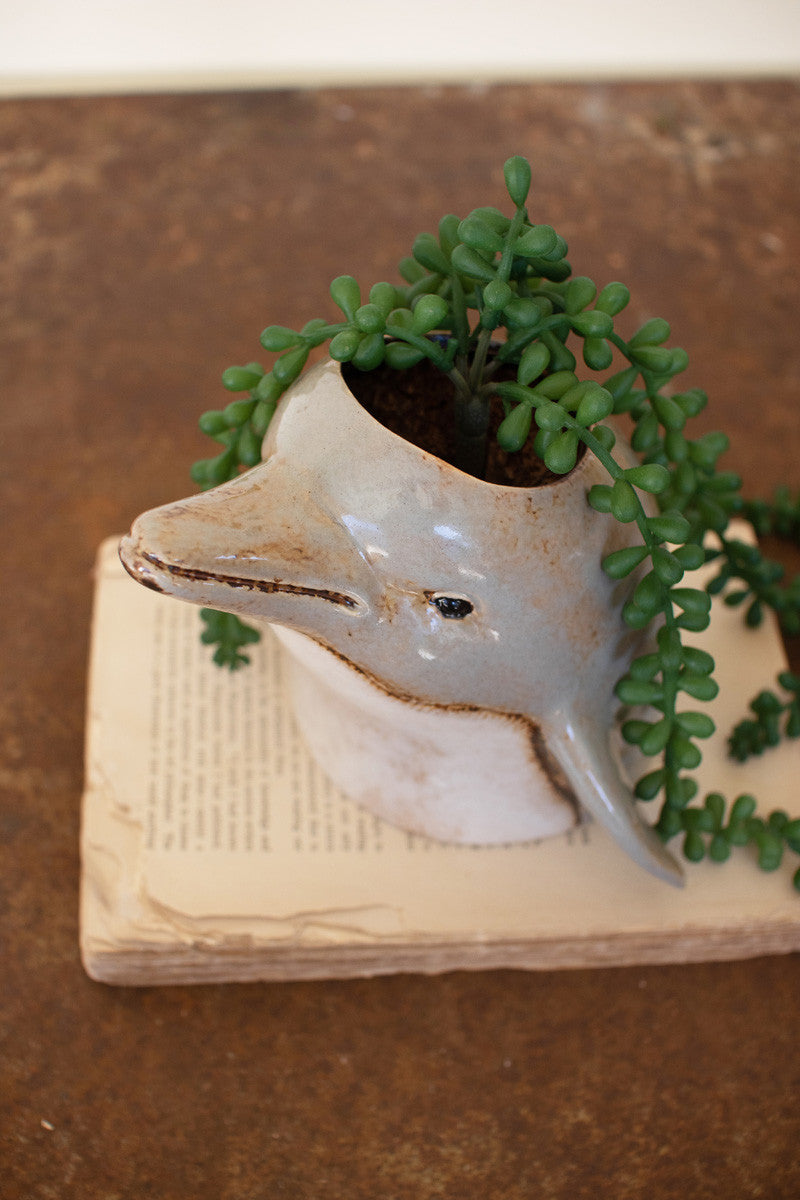 ceramic dolphin planter - Design Club Home