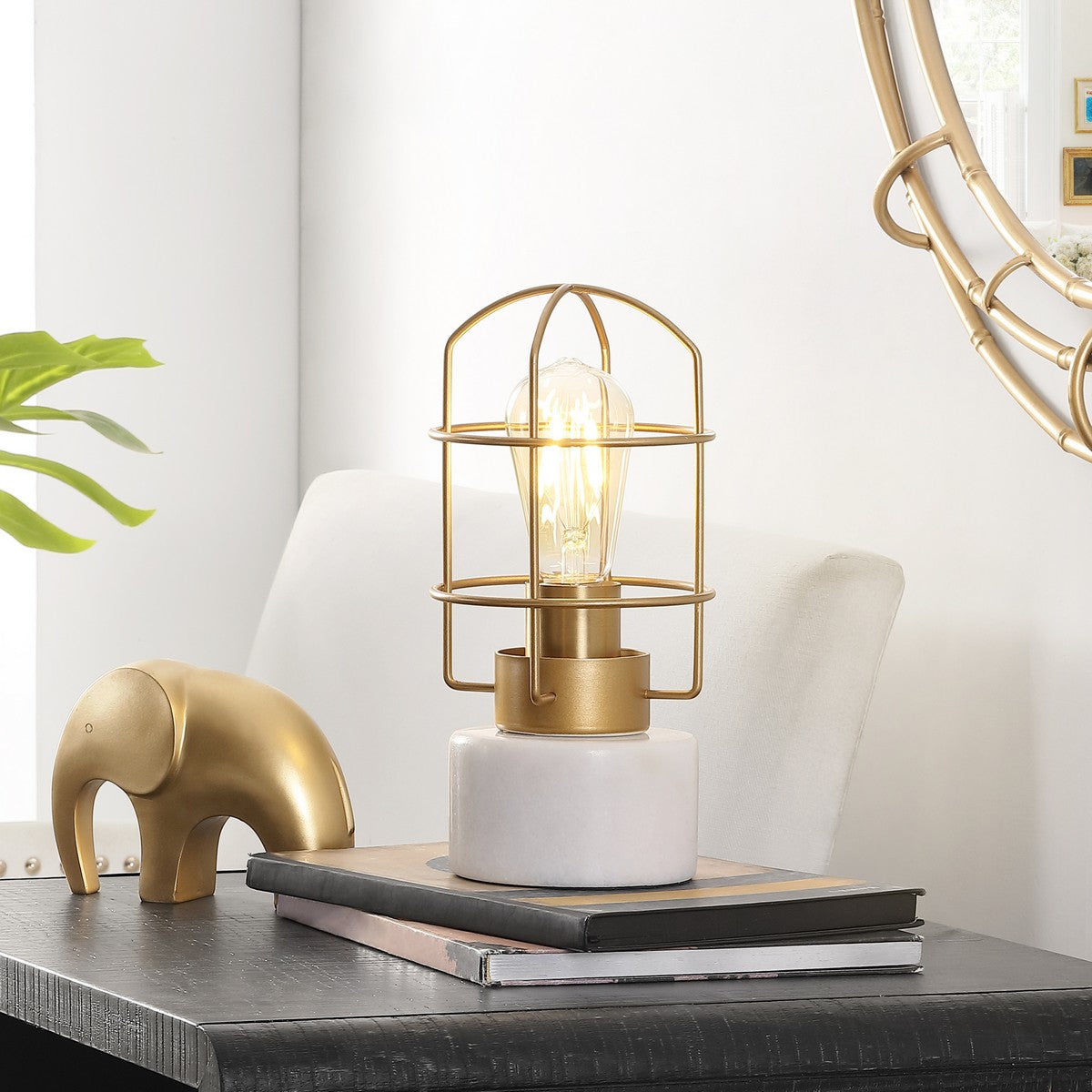 SADAF IRON TABLE LAMP - Design Club Home