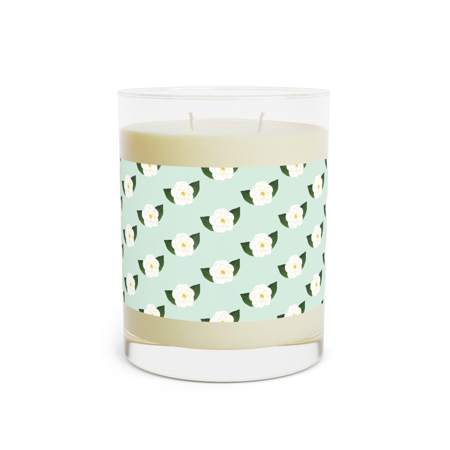 Flower Design Scented Soy Candle