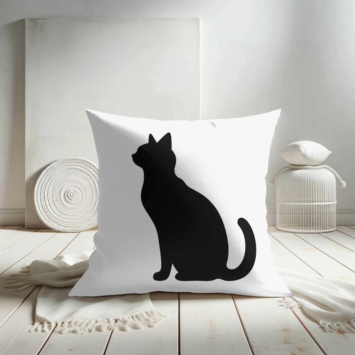 Black Cat  Pillow