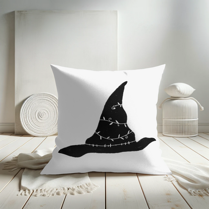 Witchy Black Hat Pillow