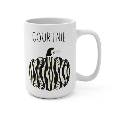 Courtnie Personalized Custom Name Pumpkin Coffee Mug