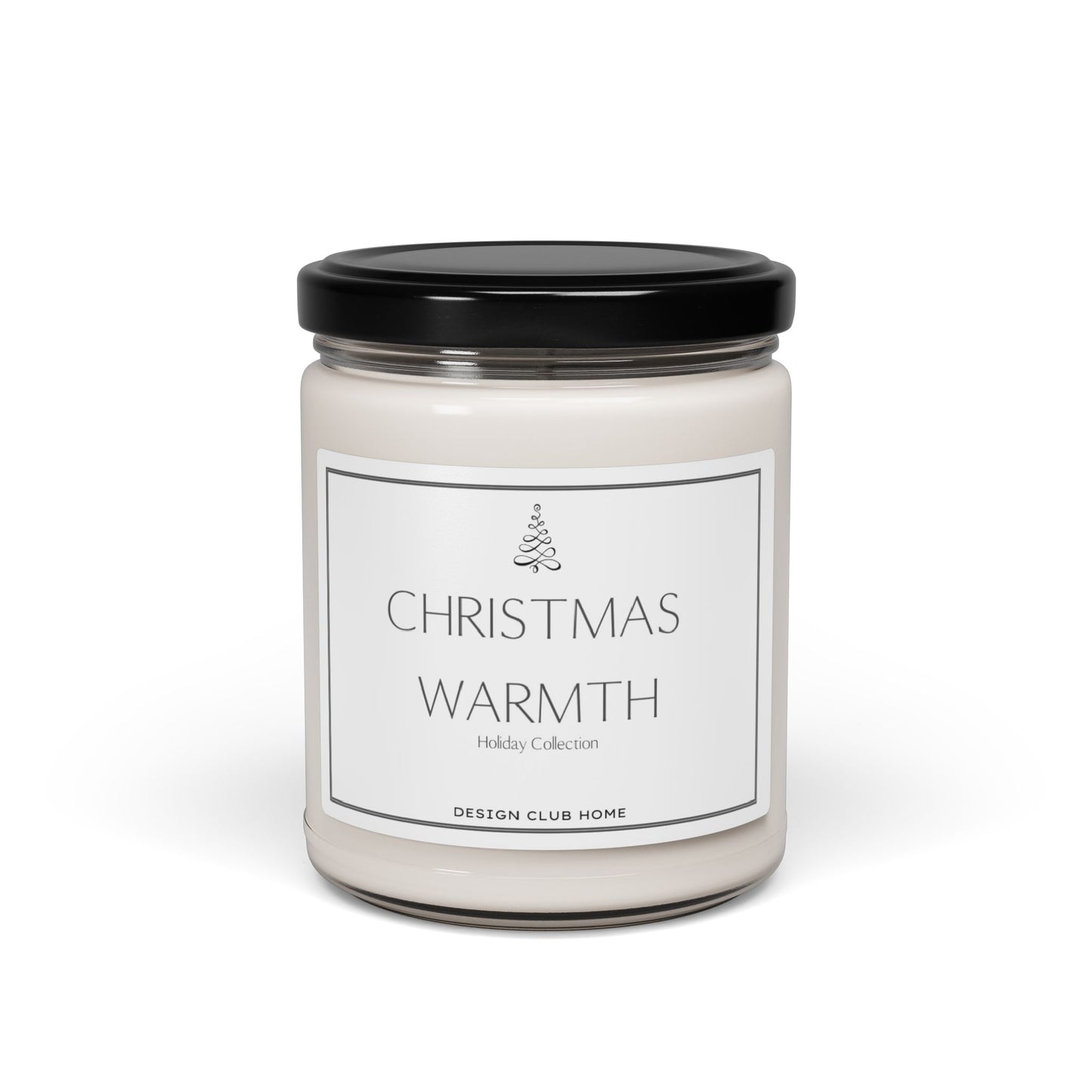 Christmas Warmth Holiday Collection Scented Candle Modern Minimalist Home Decor Soy Wax Blend Candle