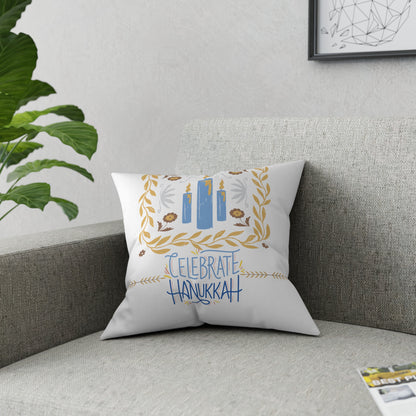 Hanukkah Pillow, Farmhouse Holiday Decoration, Jewish Hostess Gift, Housewarming Gift - Design Club Home