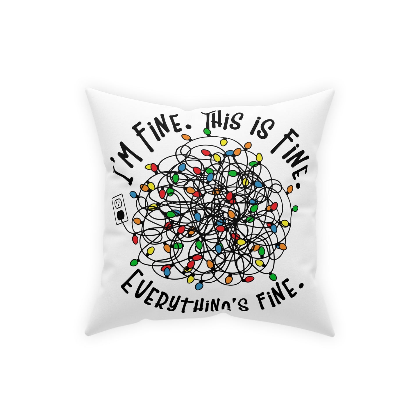 Christmas Throw Pillow Funny Farmhouse Holiday Accent Pillow Hostess Housewarming Gift - Design Club Home