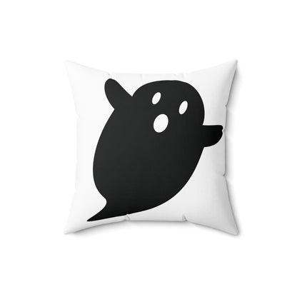 Black Ghost Halloween Pillow