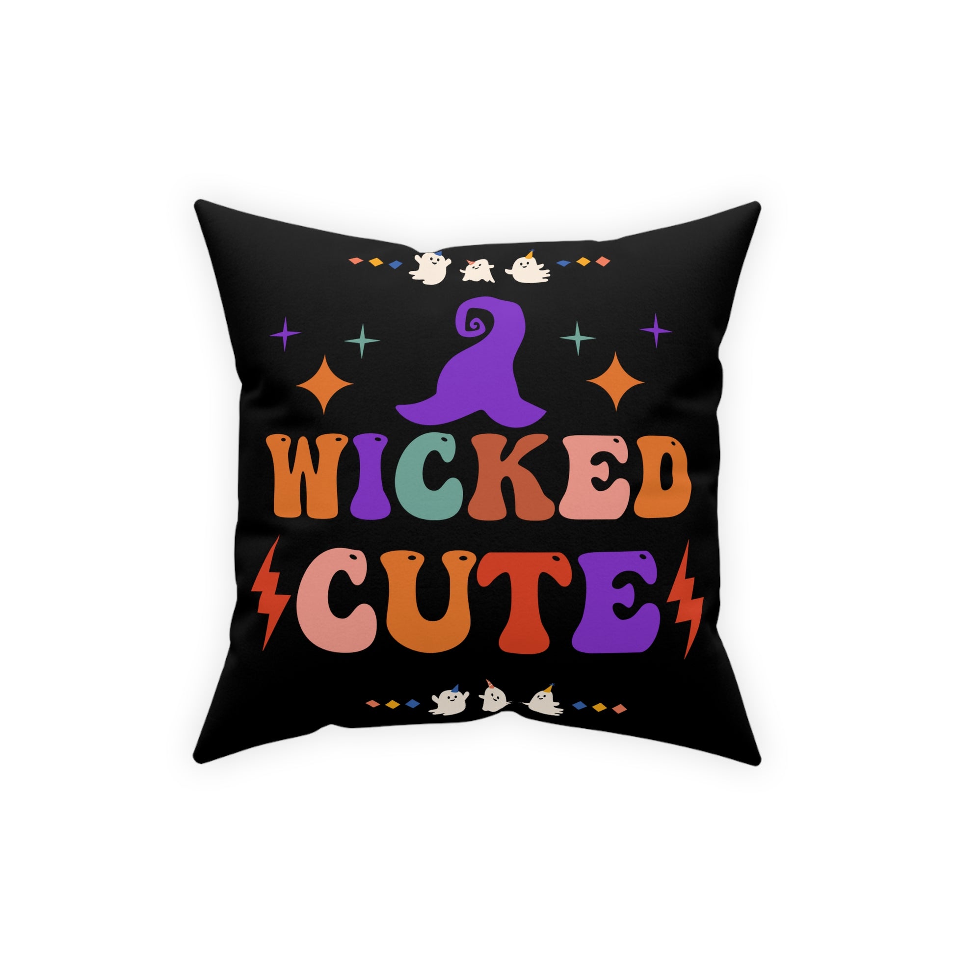 Halloween Pillow, Autumn Decoration, Front Porch Pillow, Retro Fall Pillow, Witch, Ghost Pillow, Farmhouse, Housewarming Gift - Design Club Home