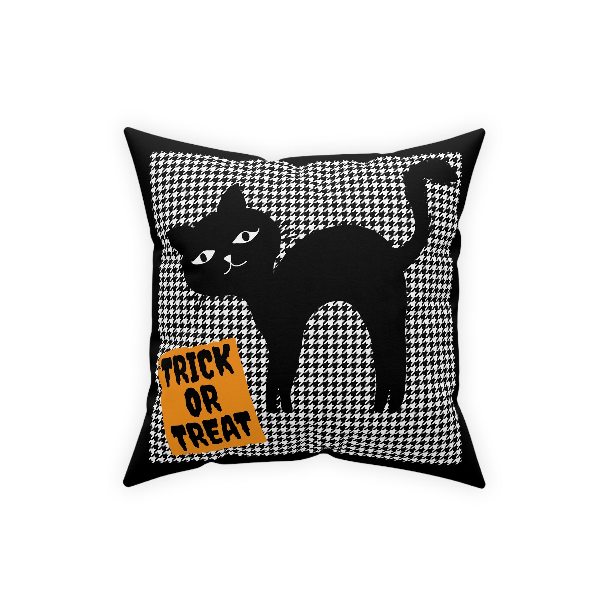 Halloween Black Cat Pillow Trick or Treat Gifts, Couch Pillow, Fall Pillow, Cat Lover Gift - Design Club Home