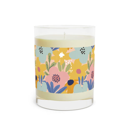 Modern Pastel Flower Soy Wax Scented Candle