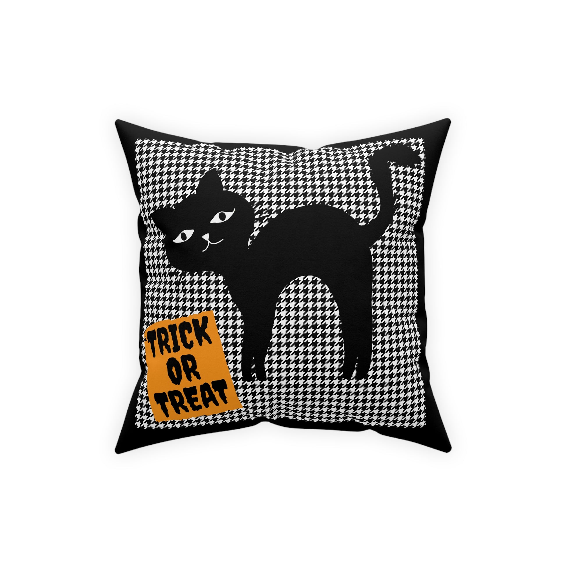 Halloween Black Cat Pillow Trick or Treat Gifts, Couch Pillow, Fall Pillow, Cat Lover Gift - Design Club Home