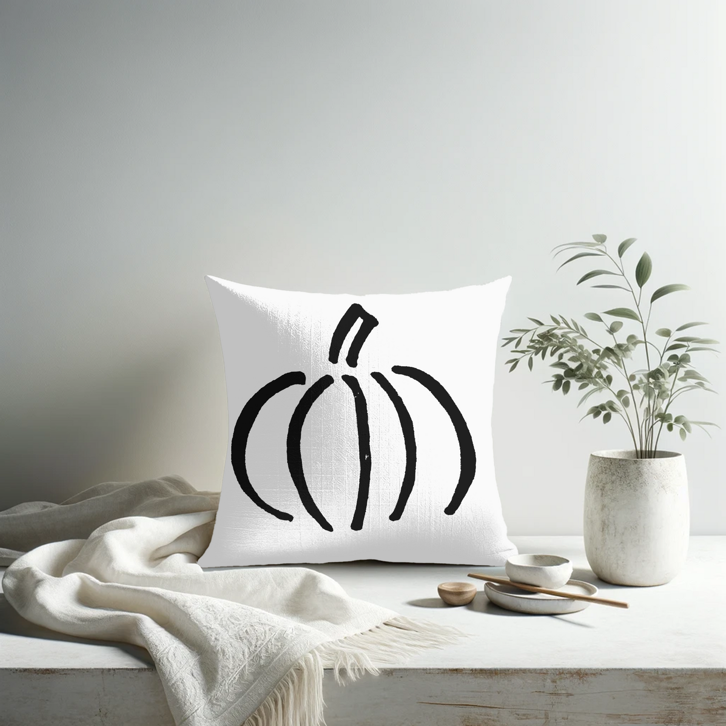 Modern Pumpkin Pillow