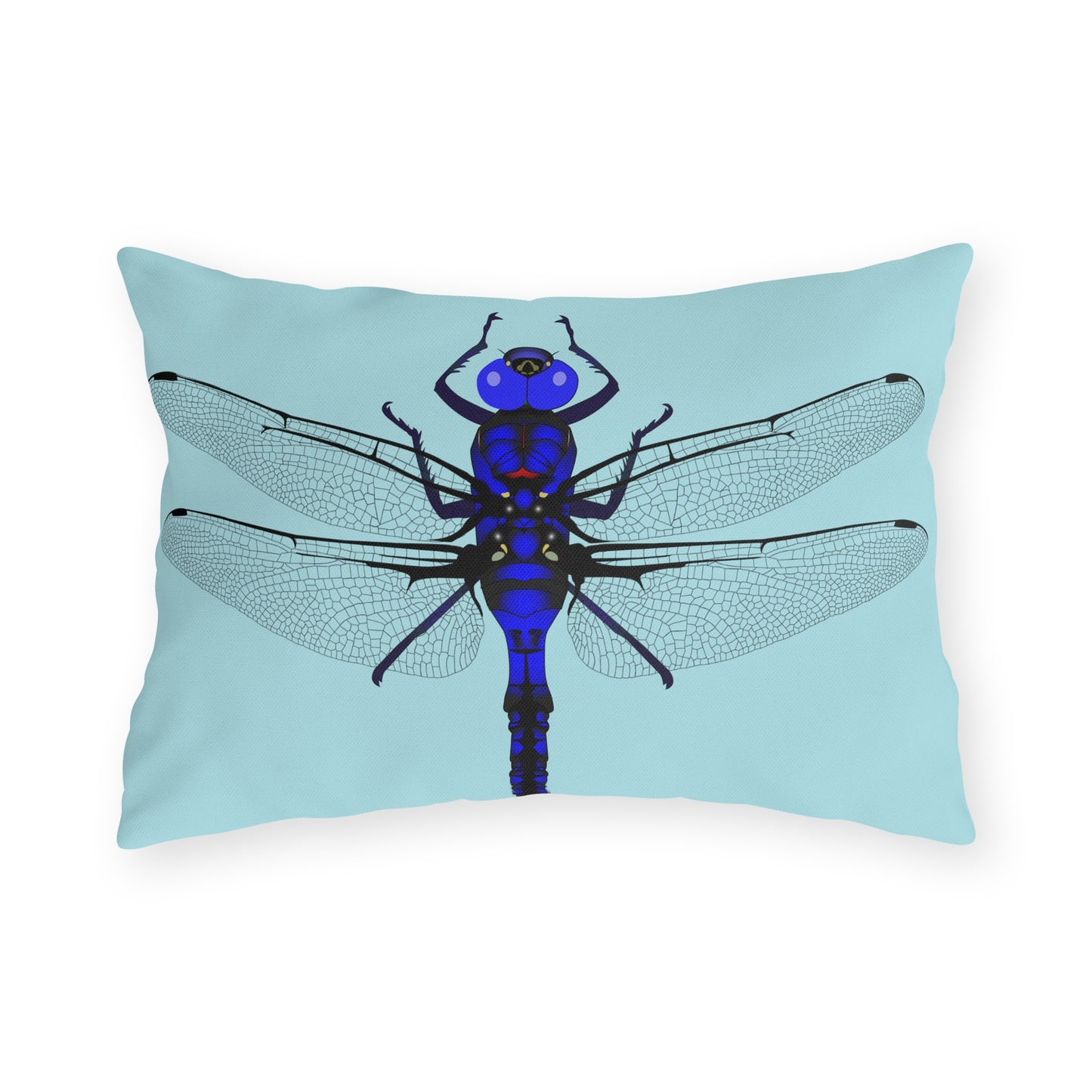 Blue Dragonfly Indoor/Outdoor Pillow