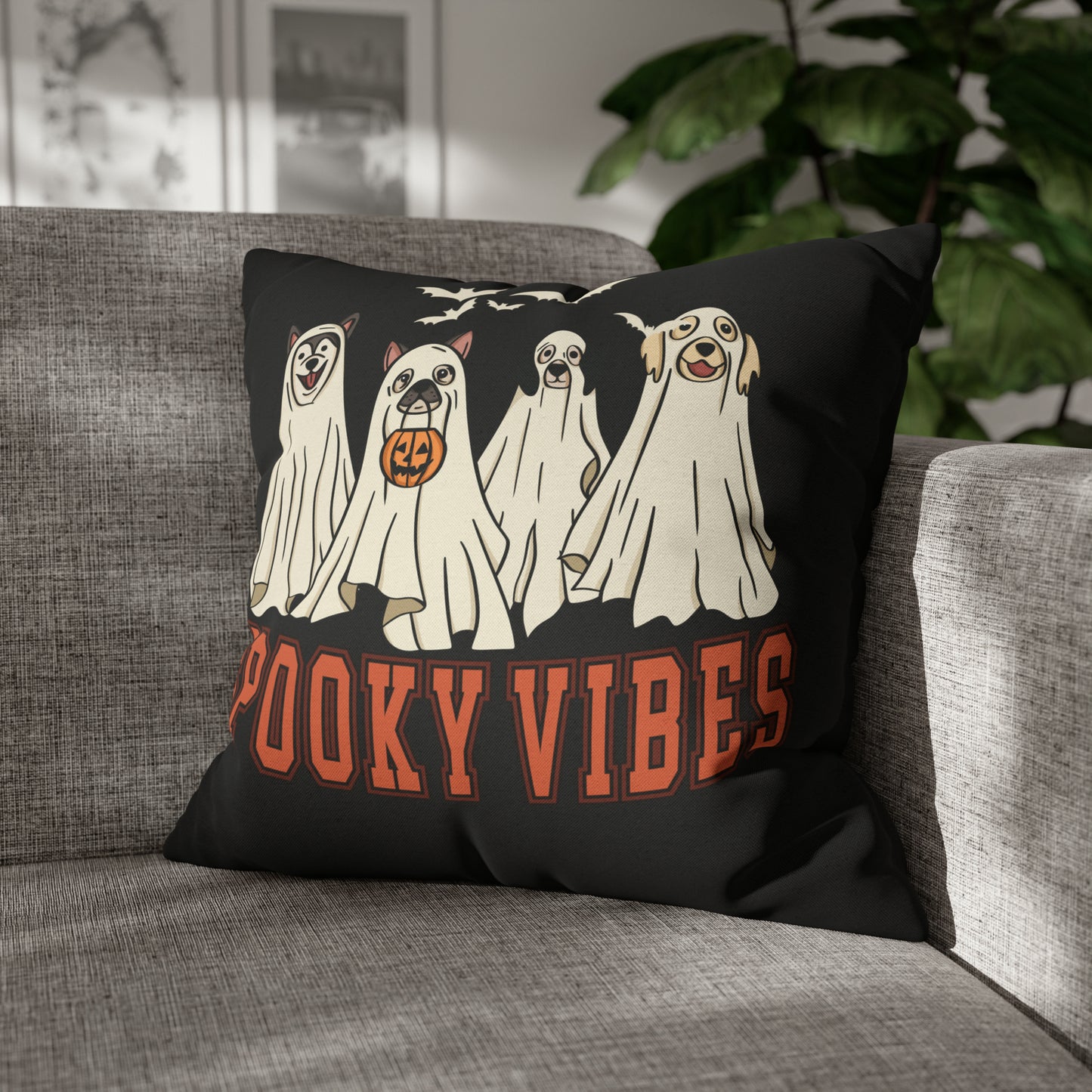 Halloween Pillow Dog Lovers Home Decoration Housewarming Gift