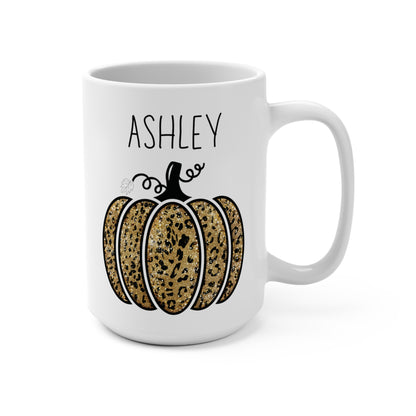 Ashley Personalized Custom Name Pumpkin Coffee Mug