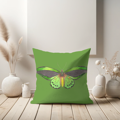 Green Butterfly Indoor Outdoor Outdoor Pillow