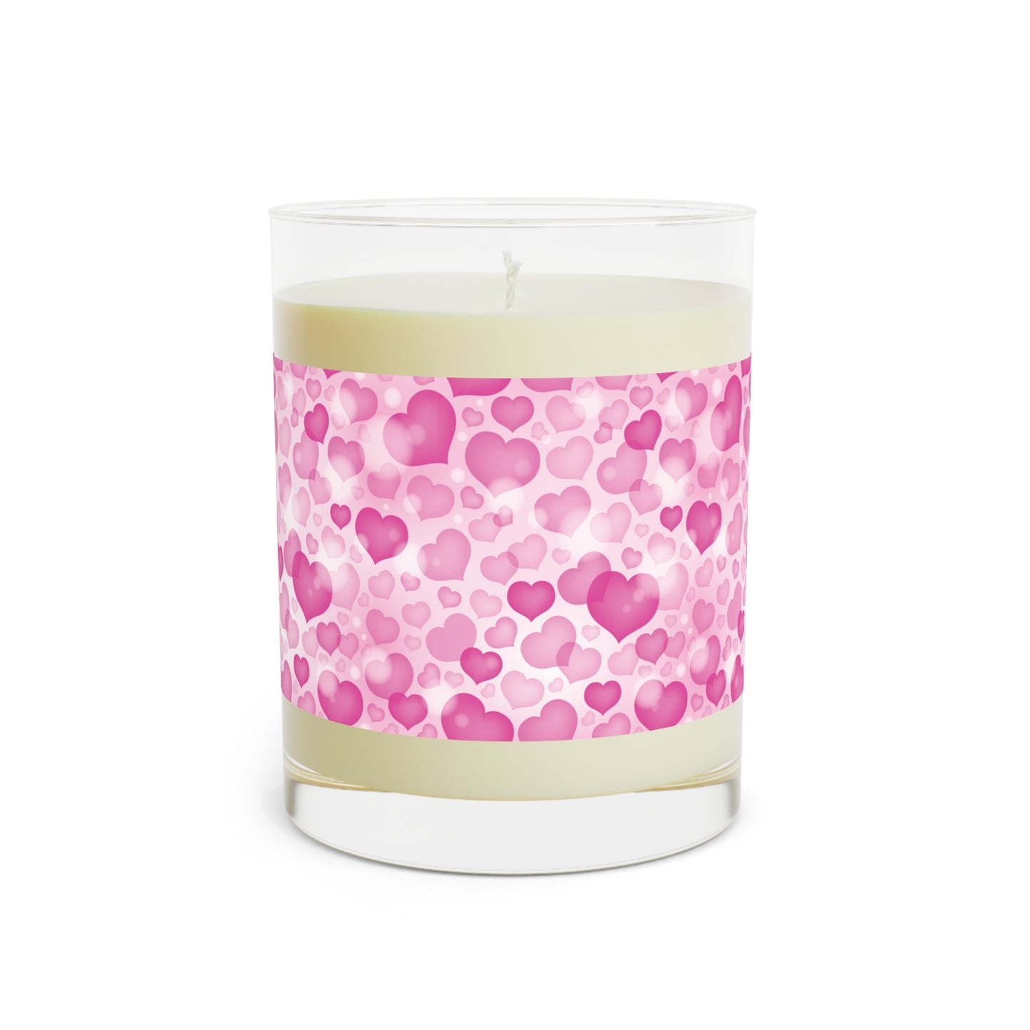 Pink Hearts Scented Soy Aromatherapy Candle