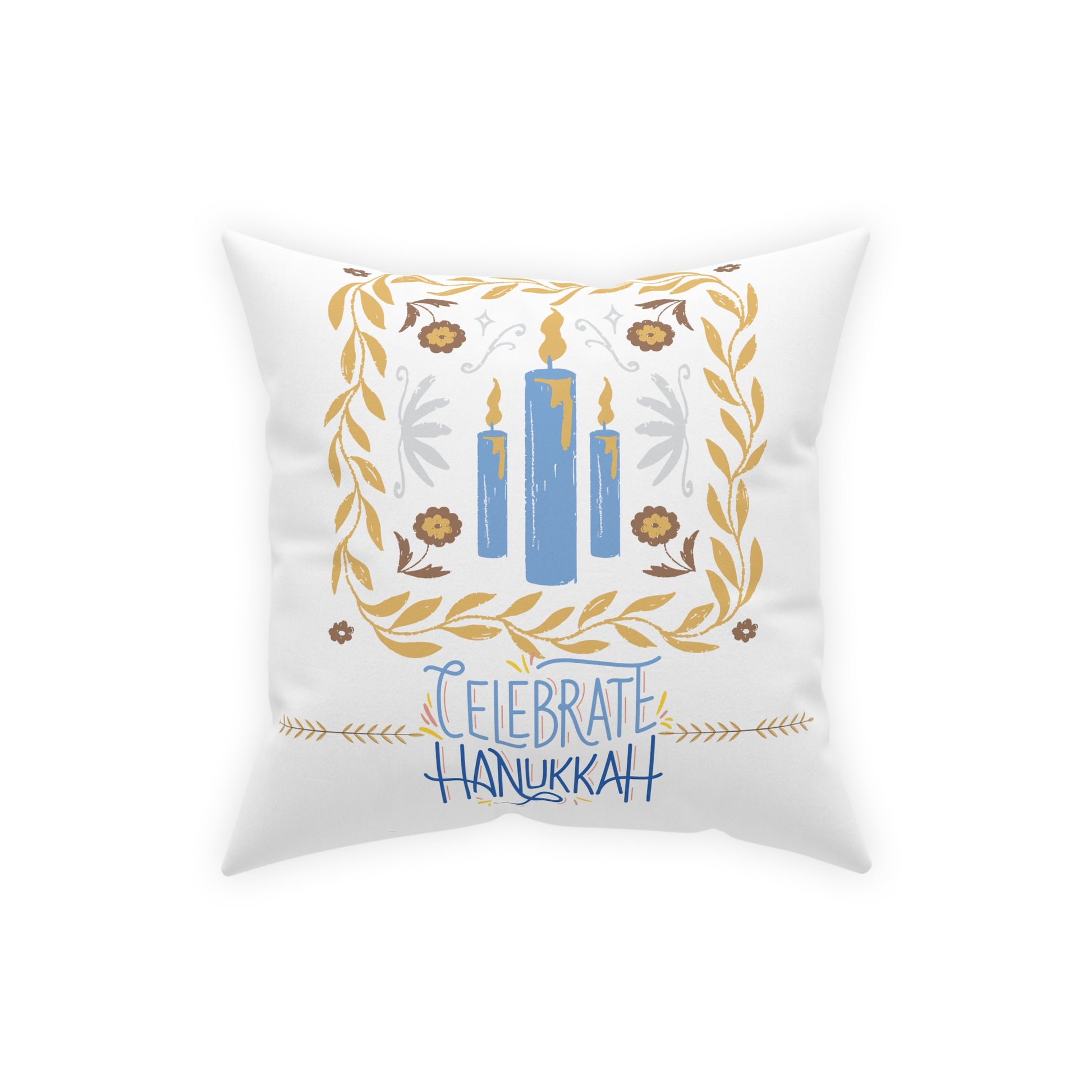 Hanukkah Pillow, Farmhouse Holiday Decoration, Jewish Hostess Gift, Housewarming Gift - Design Club Home